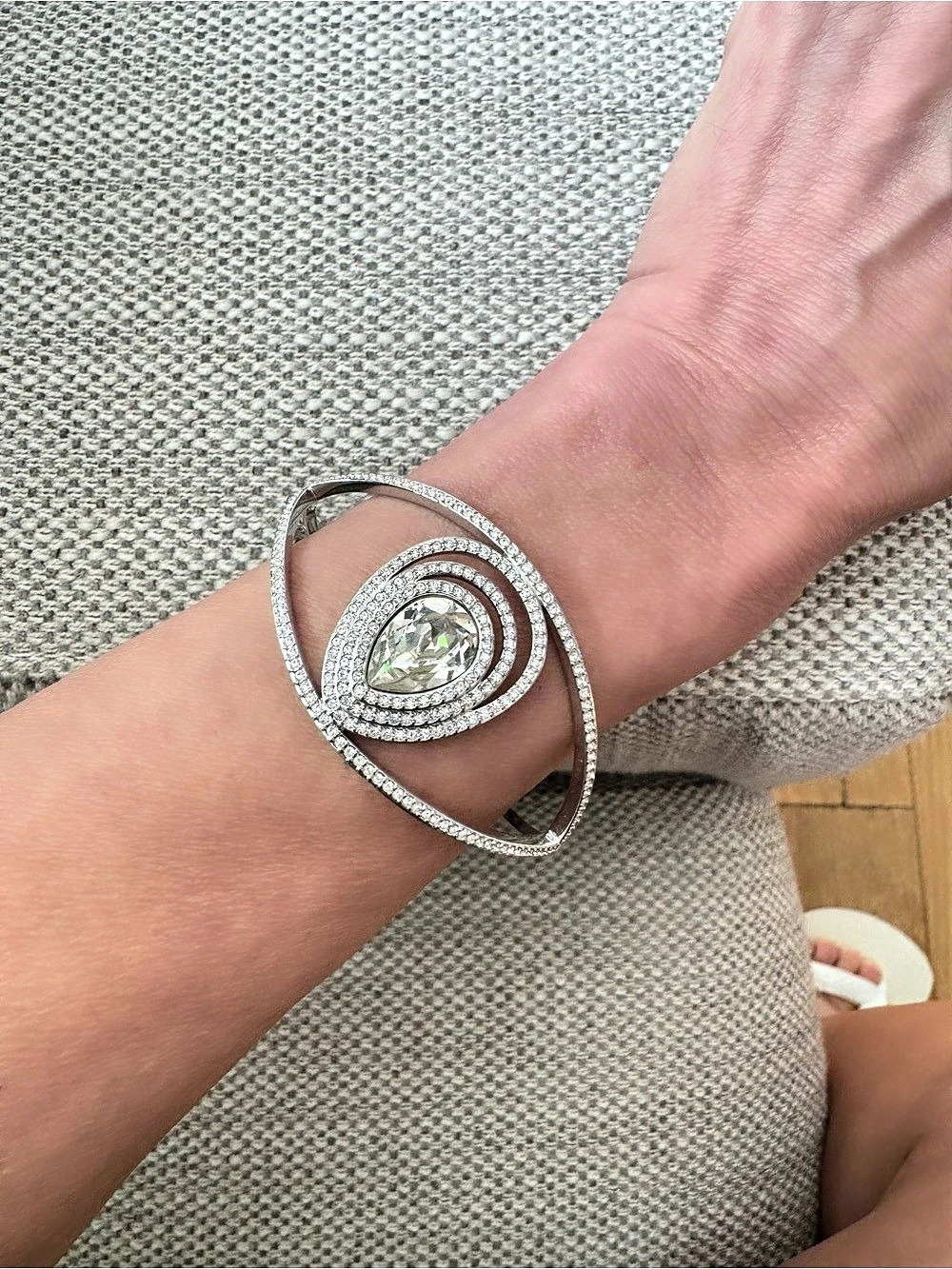 Swarovski Silver & Crystal Statement Bracelet